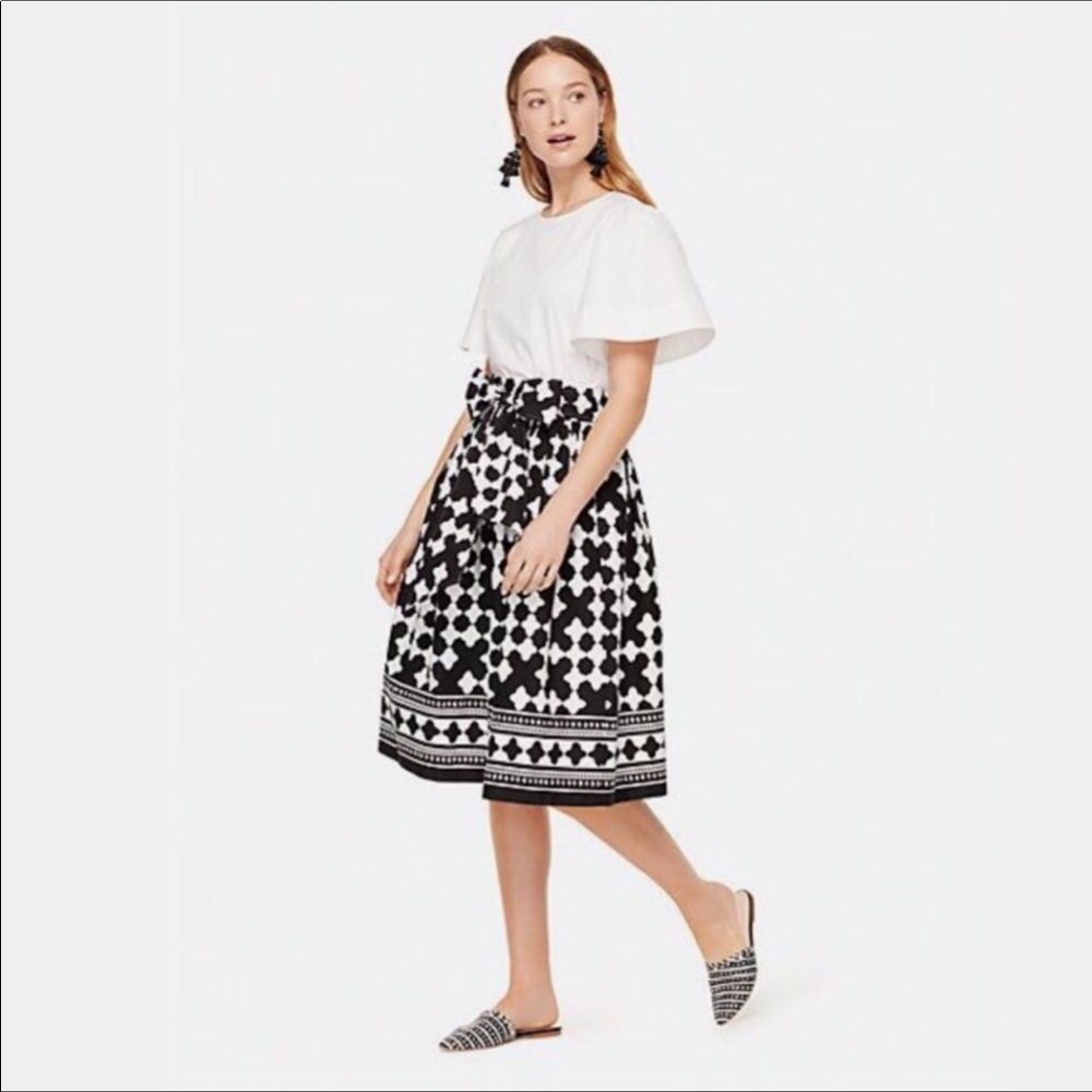 kate spade Lantern Poplin Skirt
